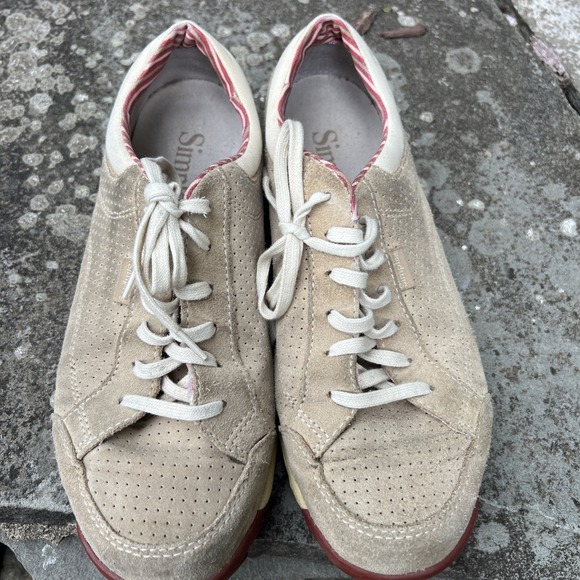 Simple Suede Oxford Lace Up 8.5 tie up sturdy grippy non slip minimalist - Picture 1 of 10